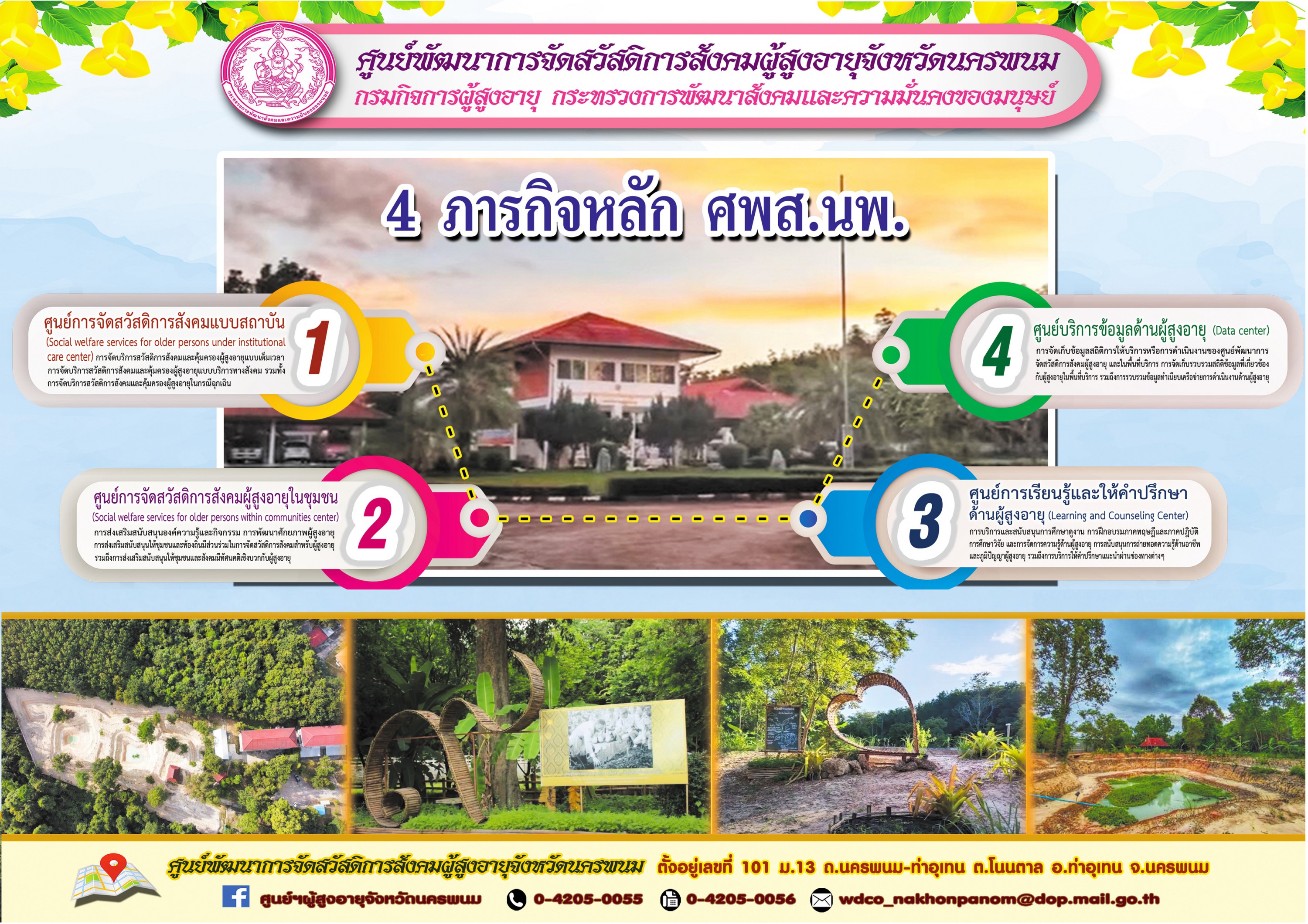 ศูนย์พัฒนาการจัดสวัสดิการสังคมผู้สูงอายุจังหวัดนครพนม